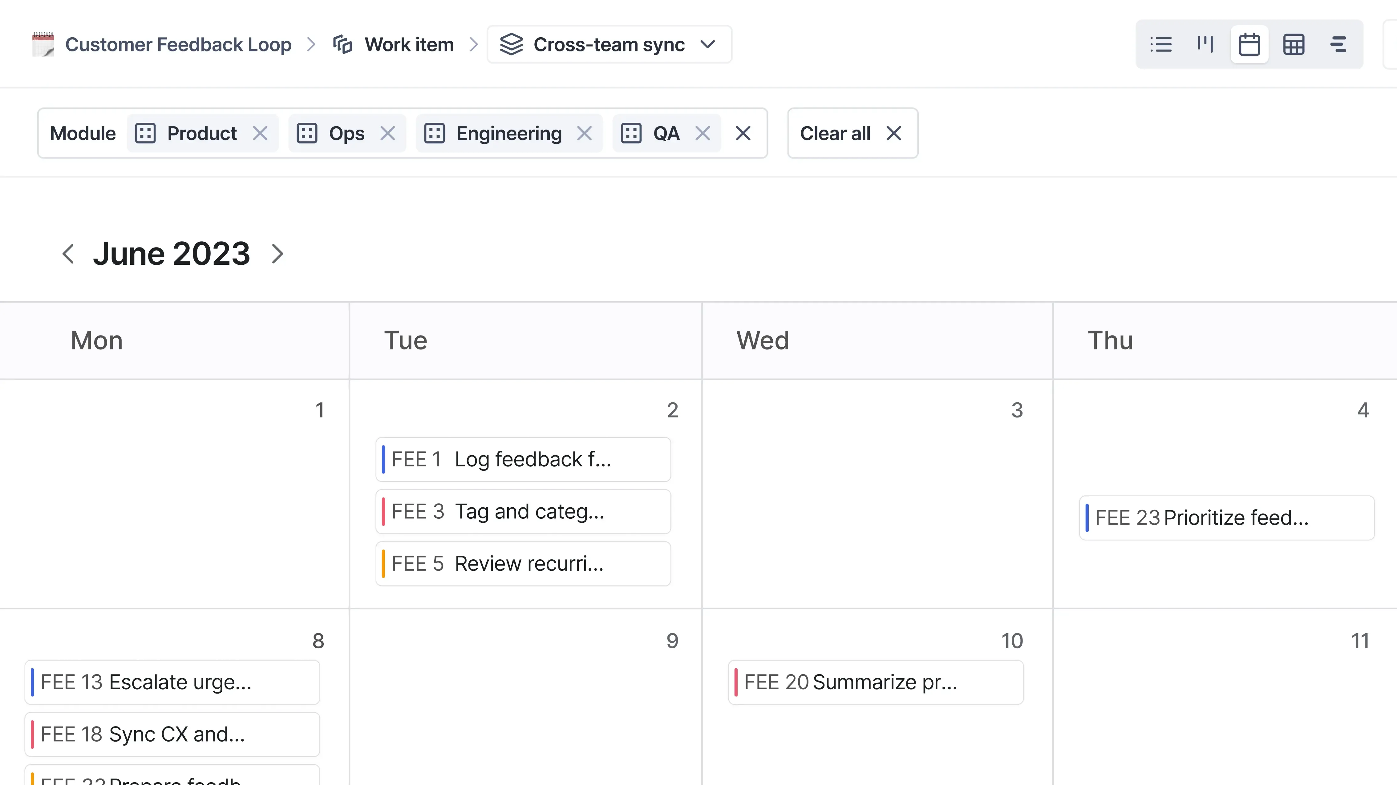 Client feedback workflow in WhiteLabel